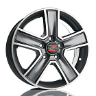 Barzetta Trasportare Titanium Pakettiautoihin 6.5x16 5x114.3 45