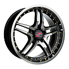 Barzetta GT Black Polished Gold Rivets 8x18 5x112 35