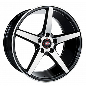 Barzetta Capitano Black Polished 8x18 5x108 40