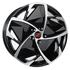 Barzetta Elettrico Black Polished Sähköauton 7.5x18 5x108 45