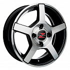 Barzetta Carrello Black Polished 5.5x14 5x112 30