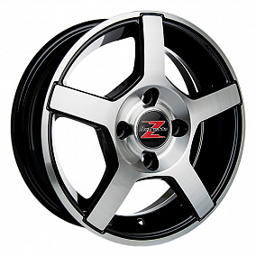 Barzetta Carrello Black Polished 5.5x14 5x112 30