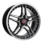 Barzetta GT Black Polished Chrome Rivets 8x18 5x112 45